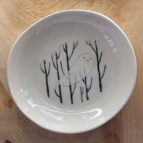 Forest ghost - Hand Illustrated Bowl