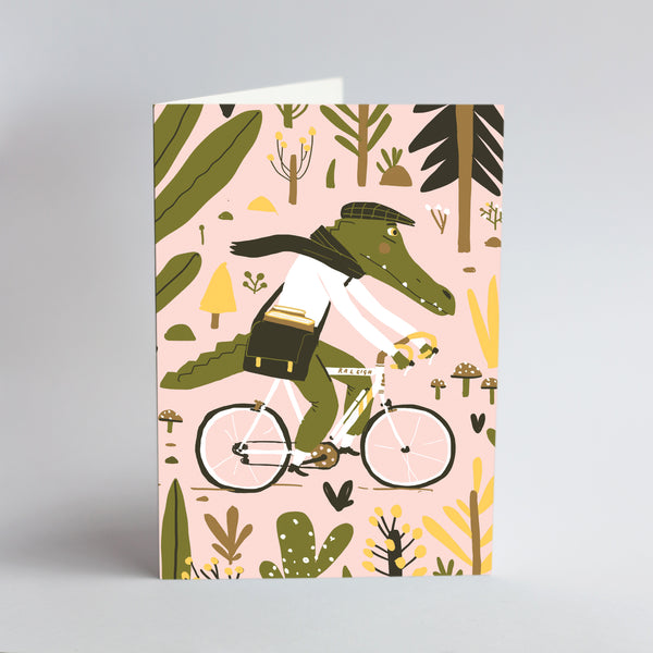 Cycling Croc - Card