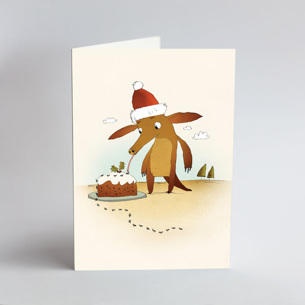 Christmas Aardvark - Card