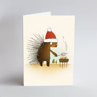 Christmas Porcupine - Card