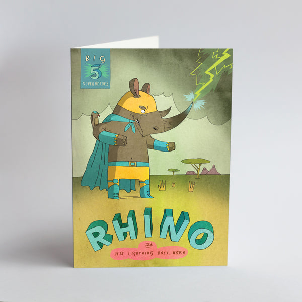 Big Five Superhero Card - Rhino