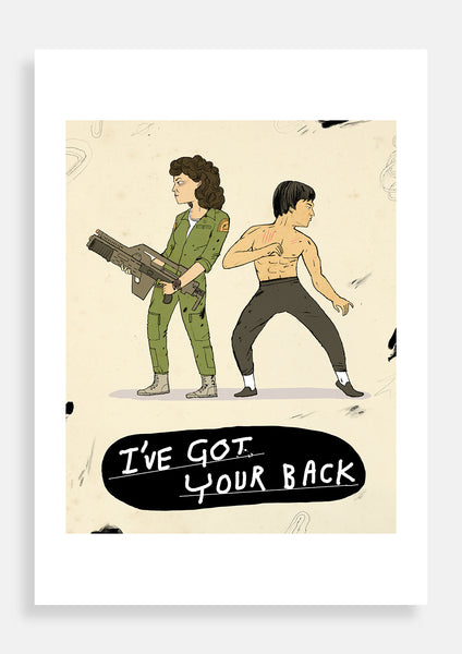 I got your back! Ellen Ripley and Bruce Lee