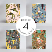 Cycling Africa Animals - Set of Four